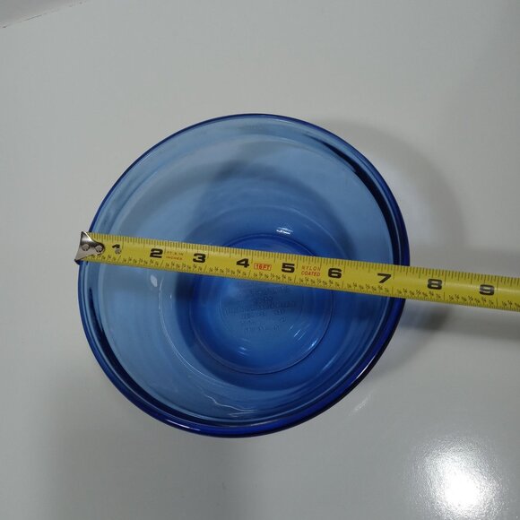 Anchor Hocking 1.5 Qt Blue Glass Mixing Bowl 1057 - Picture 7 of 10